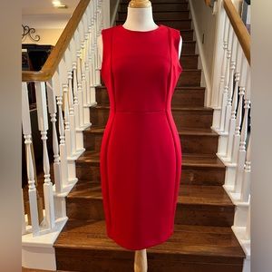 Calvin Klein red dress size 10